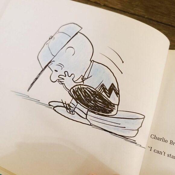 Vintage 1960s Charlie Brown's All-stars 1st Edition Picture Book Charles Schultz - Picture 12 of 14